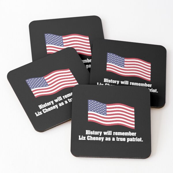 Item preview, Liz Cheney True Patriot Waving American Flag designed and sold by Maljonic.