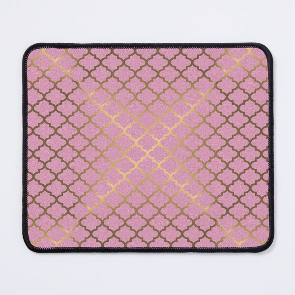 Item preview, Moroccan Trefoil Pattern - Gold & Baby Pink designed and sold by JadeRyder.