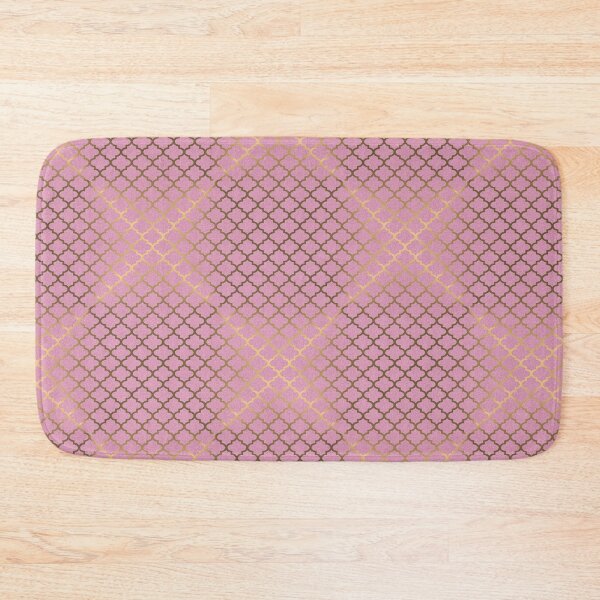 Item preview, Moroccan Trefoil Pattern - Gold & Baby Pink designed and sold by JadeRyder.