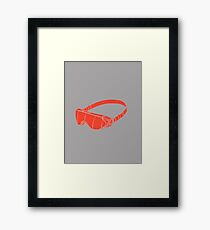 Red Goggles Framed Print