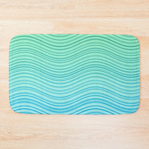 Item preview, blue waves pattern designed and sold by MinEkkoArt.