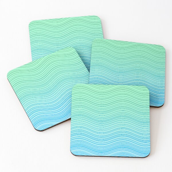Item preview, blue waves pattern designed and sold by MinEkkoArt.