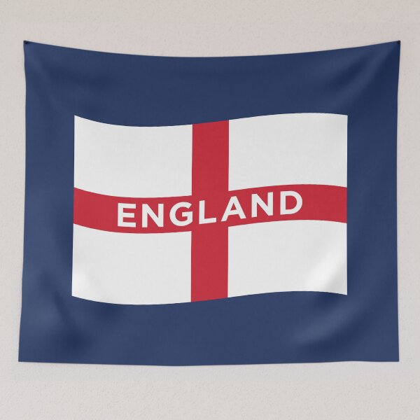 Item preview, England Wave Flag With Text (On Blue) designed and sold by STUDIO-72.