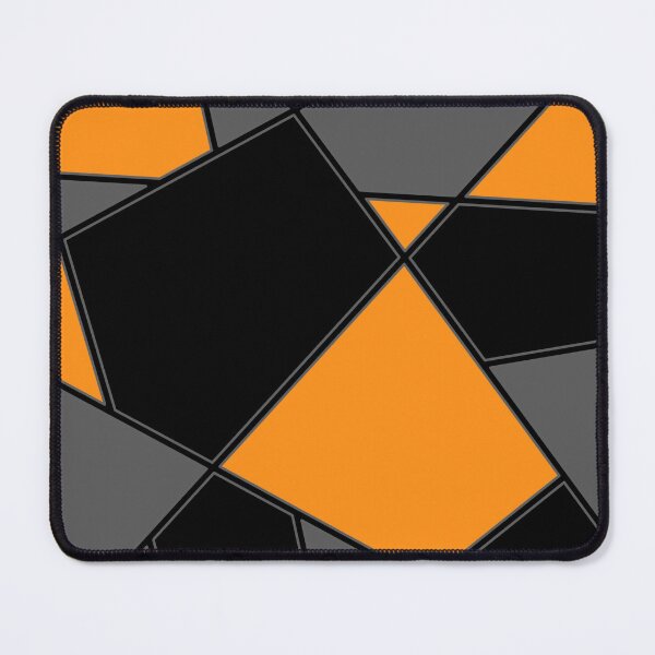 Item preview, Gray Orange Modern Geometric Pattern designed and sold by MinEkkoArt.