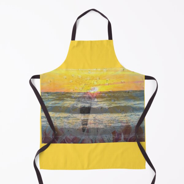 Item preview, Mixed Media: Sunset, seascape and oil painting, photo and painting by Marina Daniluka designed and sold by MariDaniArt.