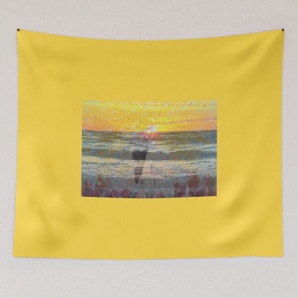 Item preview, Mixed Media: Sunset, seascape and oil painting, photo and painting by Marina Daniluka designed and sold by MariDaniArt.