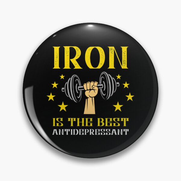 Item preview, Iron Is The Best Antidepressant Classic T-Shirt designed and sold by monica45je.