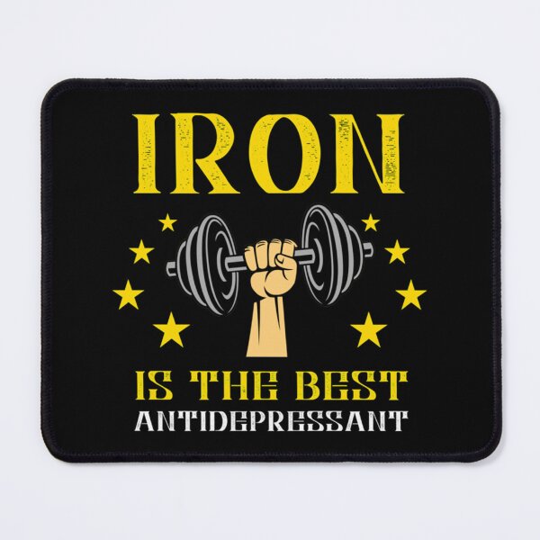 Item preview, Iron Is The Best Antidepressant Classic T-Shirt designed and sold by monica45je.
