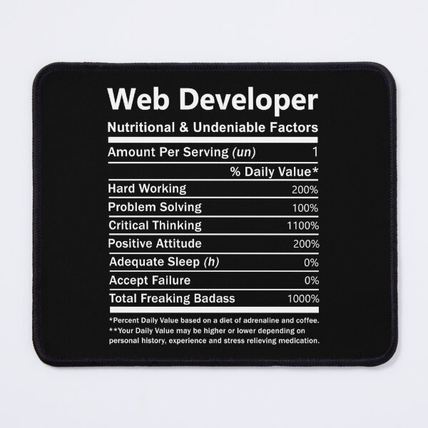 Item preview, Web Developer T Shirt - Nutritional And Undeniable Factors Gift Item Tee designed and sold by watkinsmat.