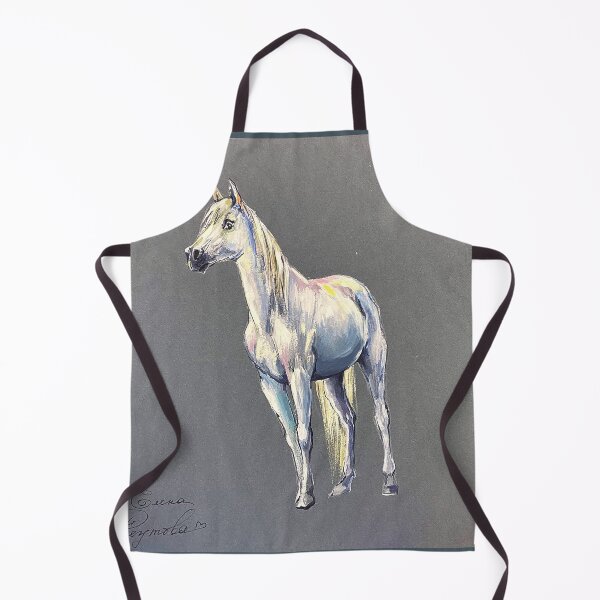 Item preview, White horse. Drawing of a white horse. designed and sold by Elena Reutova.