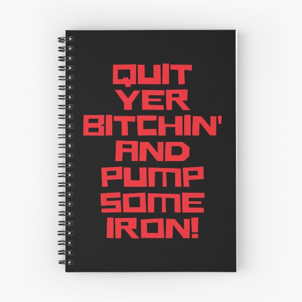 Item preview, Quit Yer Bitchin' And Pump Some Iron, Bodybuilding, Motivational, Inspirational, Typography, Aesthetic Text, Minimalistic designed and sold by DULCE76.