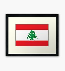 Flag of Lebanon Framed Print