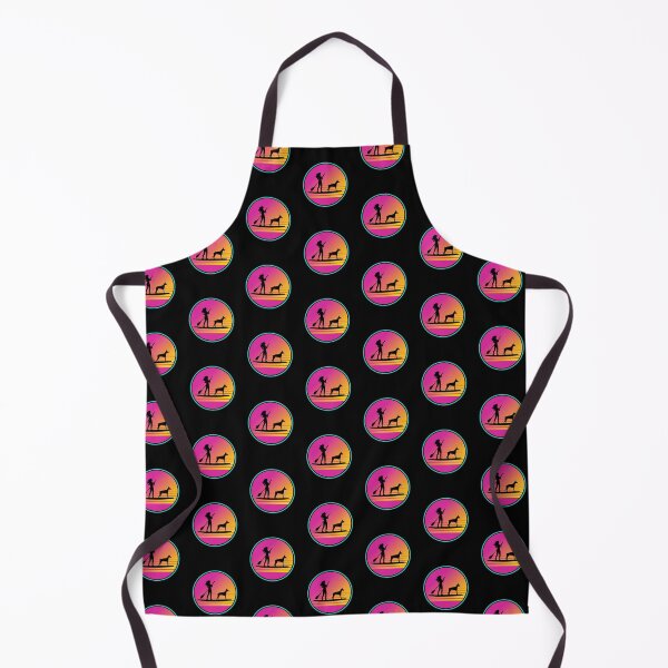 Item preview, Pink Retro 80s Summer SUP Paddleboarding Pinscher Mom designed and sold by Guarddogdrive.