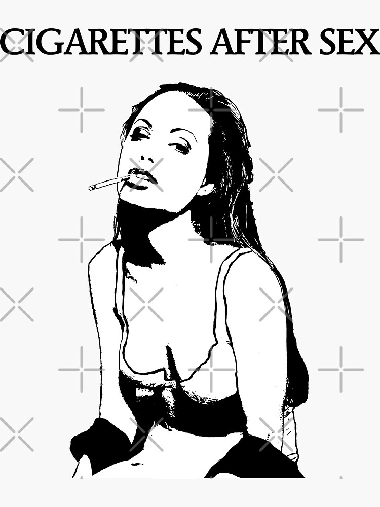 Cigarettes After Sex Tribute Artwork White Sticker For Sale By