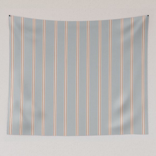 Item preview, Stripes - Aleutian Blue, Rose Tan & Alabaster White designed and sold by NolkDesign.