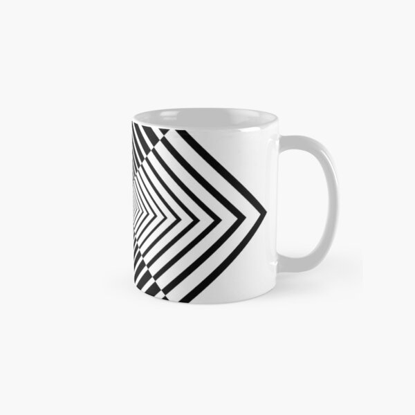 Rhombus, Squares, Op art, short for optical art, is a style of visual art that uses optical illusions Classic Mug