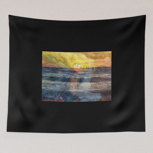 Item preview, Mixed Media: Sunset, seascape and oil painting, photo and painting by Marina Daniluka designed and sold by MariDaniArt.