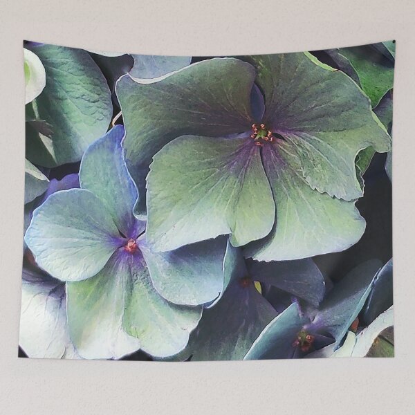 Item preview, Hydrangea Detail-Green-Purlpe-Flower designed and sold by TessAndre.