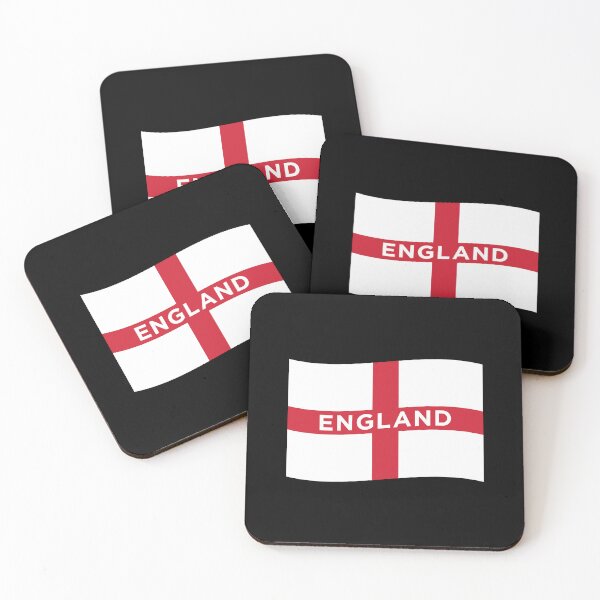 Item preview, England Wave Flag With Text (On Black) designed and sold by STUDIO-72.