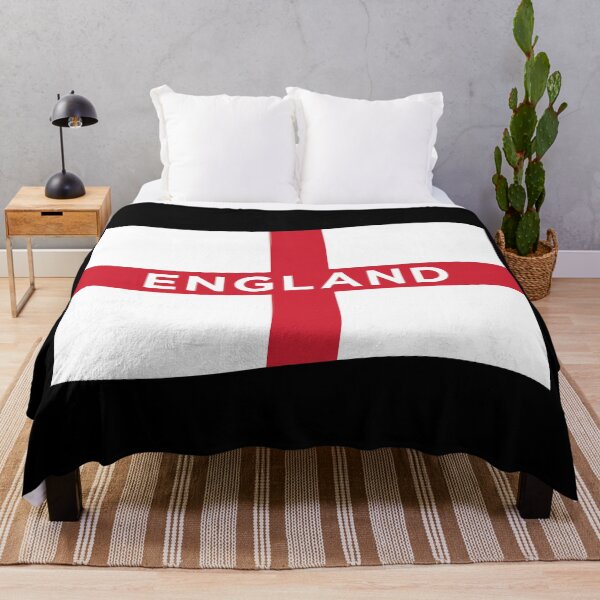 Item preview, England Wave Flag With Text (On Black) designed and sold by STUDIO-72.