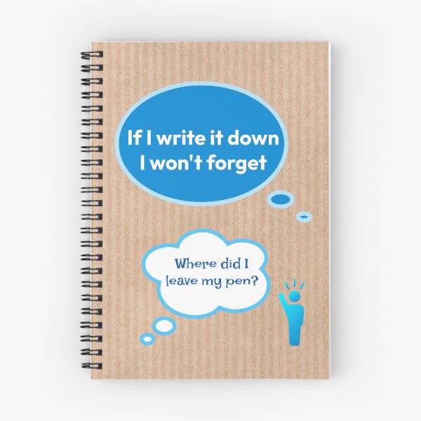 Item preview, If I Write It Down I Wont Forget designed and sold by Tezoodle Art.
