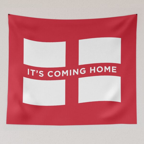 Item preview, It's Coming Home England Wave Flag (On Red) designed and sold by STUDIO-72.