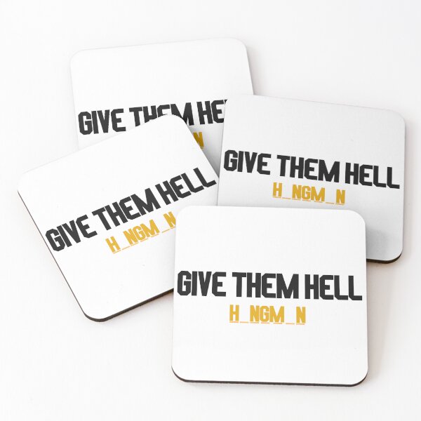 Item preview, give them hell hangman designed and sold by LannisterOnMars.