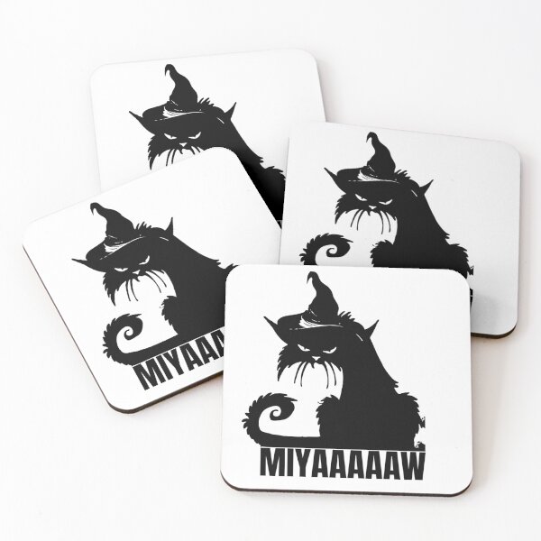 Item preview, Funny Halloween quote, miyaw witch and cat design, cool T-Shirt designed and sold by Tarikbouchmal.