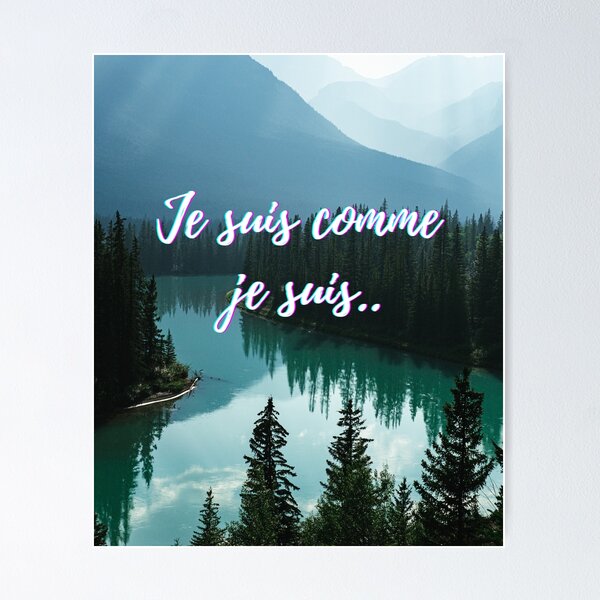 Item preview, I am what I am - popular french quotes theme gifts  designed and sold by RebelliousRosee.