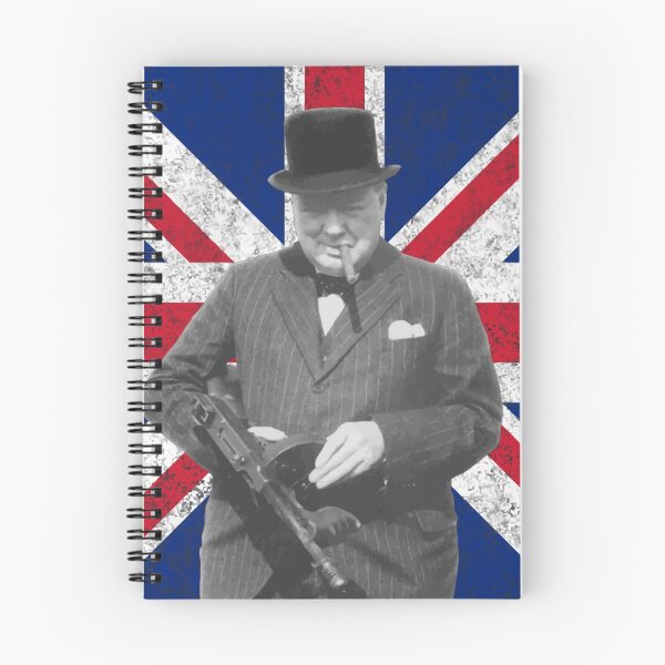 Item preview, Churchill Posing With A Tommy Gun designed and sold by warishellstore.