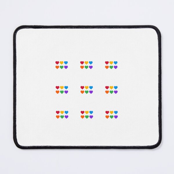 Item preview, Pride Rainbow Hearts sticker pack set of 9 LGBTQ set designed and sold by Inspirationmotivation.