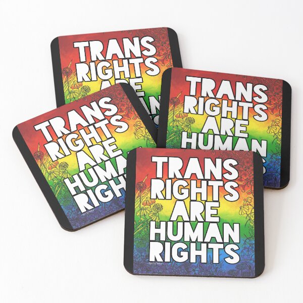 Item preview, Trans Rights Are Human Rights Again 2022  designed and sold by Art by Veya.