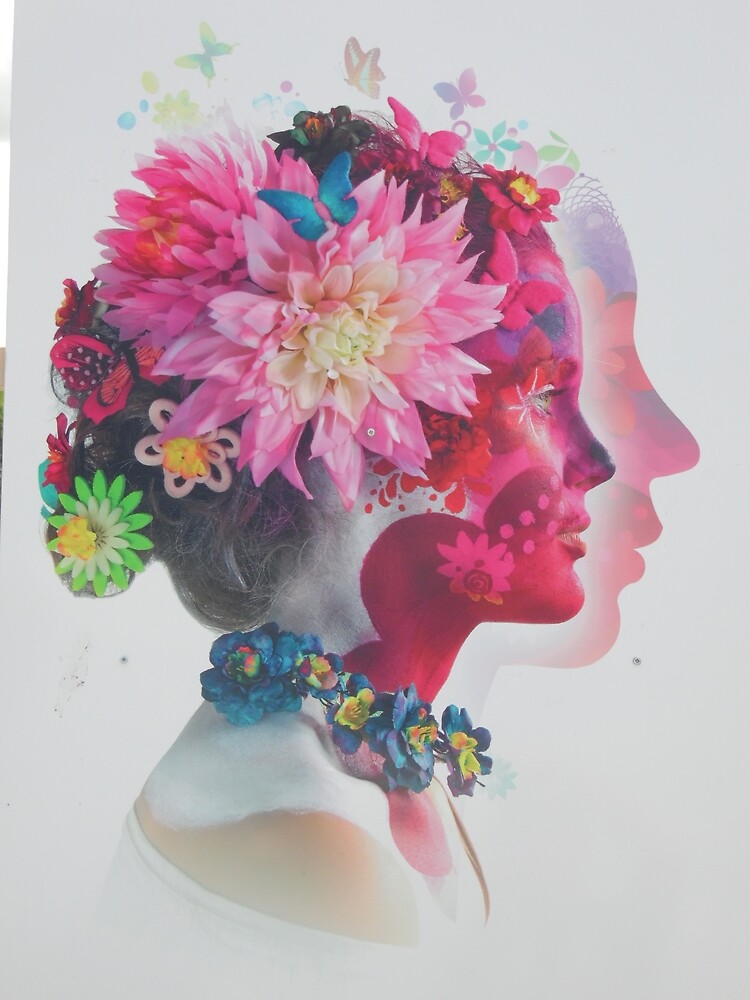 Bild Frauenkopf mit Blumen: A Timeless Masterpiece