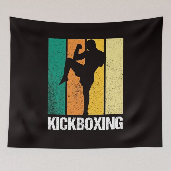 Item preview, Retro Kickboxing Vintage Kickboxer Fighting MMA Fighter designed and sold by TomGiantDesigns.