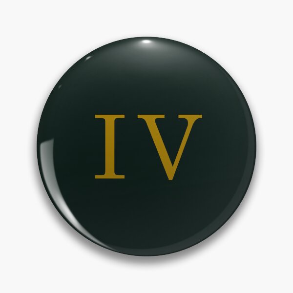 Item preview, Roman Numeral 4 | Roman Numeral IV | Roman Numerals in Gold designed and sold by Mediterranean Summer.