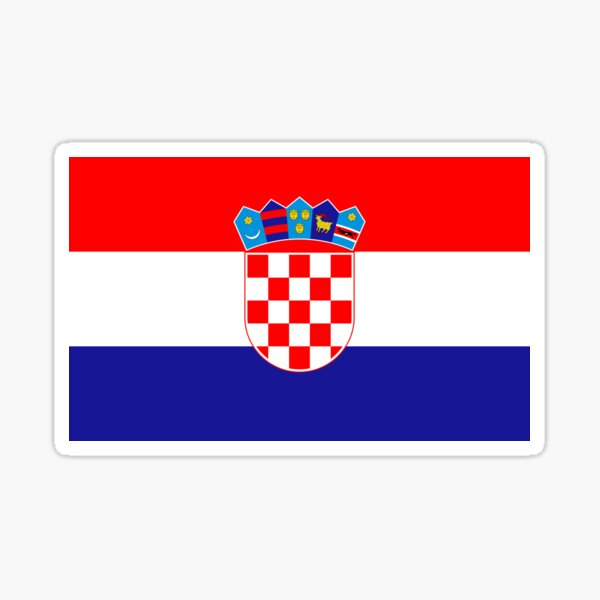Flagge von Kroatien Sticker