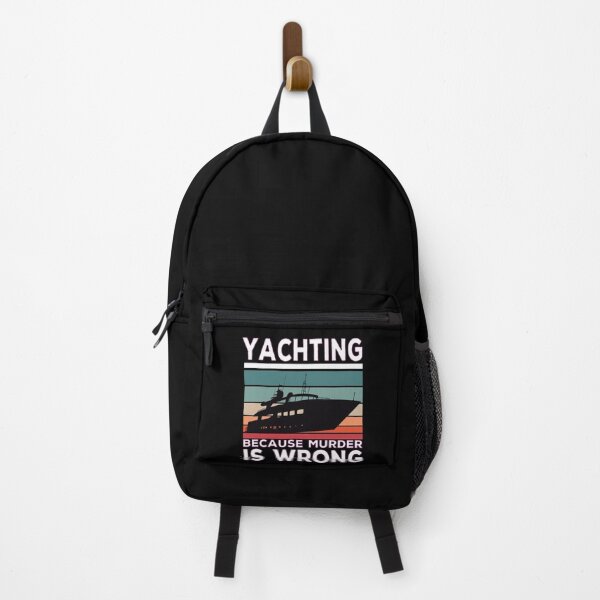 Item preview, Yachting Because Murder Is Wrong Yacht Sayings designed and sold by Merchandiser099.