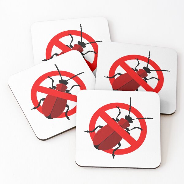 Item preview, Scarlet lily beetle anti emblem designed and sold by Julia Faranchuk.