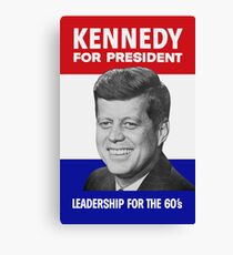 Kennedy For President - Leadership For The 60’s Canvas Print