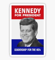 Kennedy For President - Leadership For The 60’s Sticker