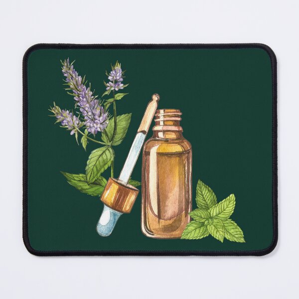 Item preview, Mint Essential Oil Bottle and Dropper designed and sold by Alicia Chee.