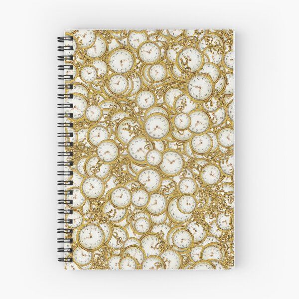 Item preview, Vintage Clock Motif Pattern designed and sold by DFLC Prints.