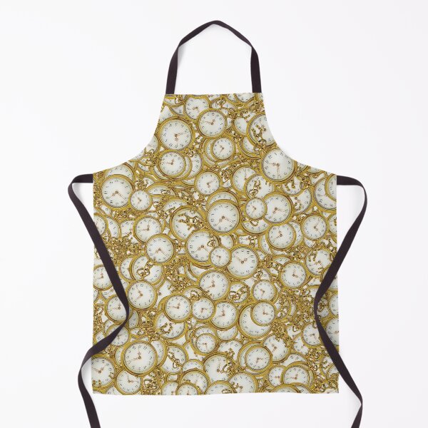 Item preview, Vintage Clock Motif Pattern designed and sold by DFLC Prints.