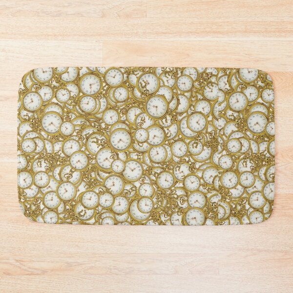 Item preview, Vintage Clock Motif Pattern designed and sold by DFLC Prints.