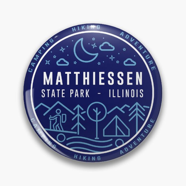 Vista previa del artículo con la obra «Logotipo Hipster del Parque Estatal Matthiessen», diseñado y vendido por VanyaKar.