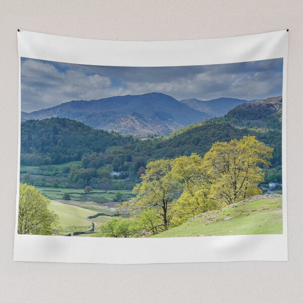 Item preview, Wetherlam from above Elterwater in the Lake District National Park,  designed and sold by Cameranick.