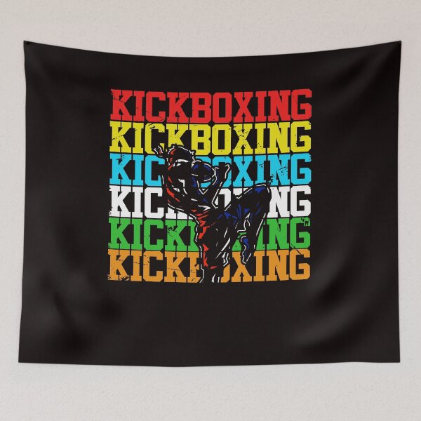Item preview, Colorful Kickboxing Fight Kickboxer MMA Martial Arts Sports designed and sold by TomGiantDesigns.