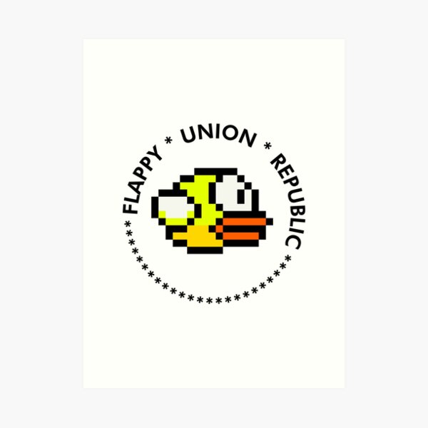 Flappy bird icon on a clear background for design use