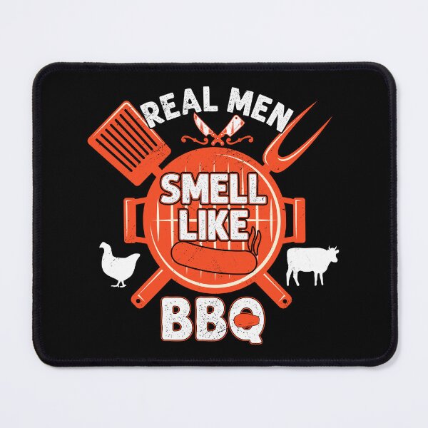 Item preview, Real Men Smell Like BBQ Barbeque Lover Grillmaster designed and sold by haselshirt.