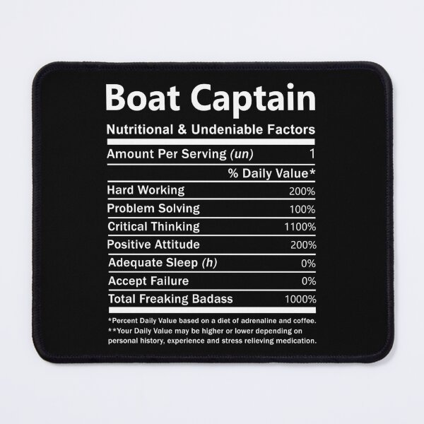 Item preview, Boat Captain T Shirt - Nutritional And Undeniable Factors Gift Item Tee designed and sold by watkinsmat.